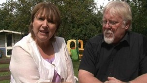 Funny Lady: Gaynor Cooper and husband Noel