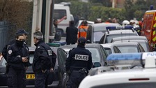 Police officers in Toulouse