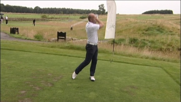 Shearer on golf course