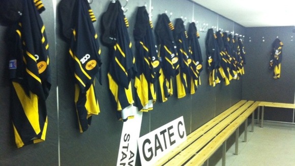 Home dressing room ready for action