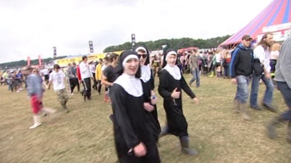 Nuns at festival