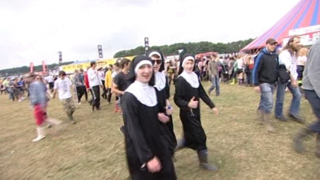 Nuns at festival