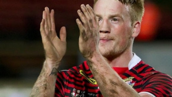 Chris Riley playing for Warrington
