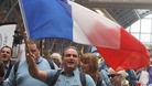 French Paralympic team arrive in London.