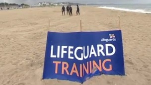 Lifeguards train in Dorset