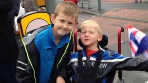 Matthew (right) with brother James
