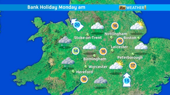 Monday morning weather for ITV Central