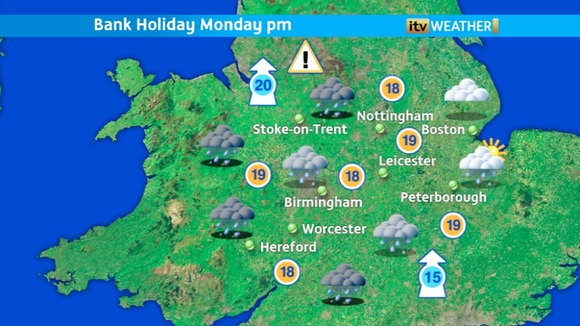 Monday afternoon weather