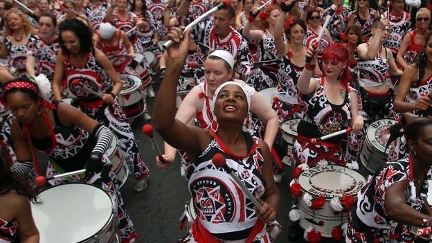 Performers during the Notting Hill Carnival