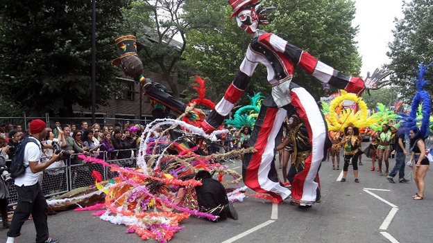 Brightly-dressed performers will celebrate Bank Holiday Monday.