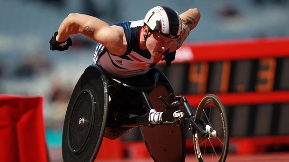 David Weir competing earlier his year