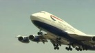 A British Airways plane takes off from Heathrow