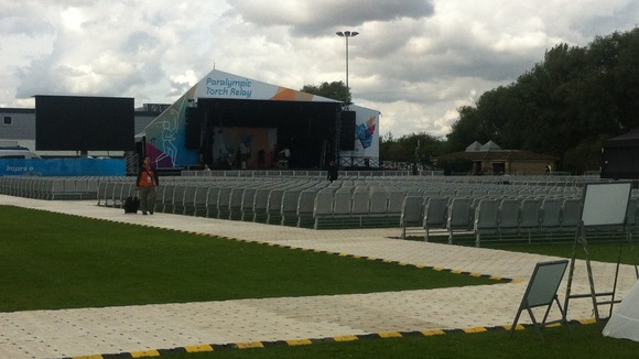 The stage in Stoke Mandeville