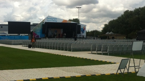 The stage in Stoke Mandeville