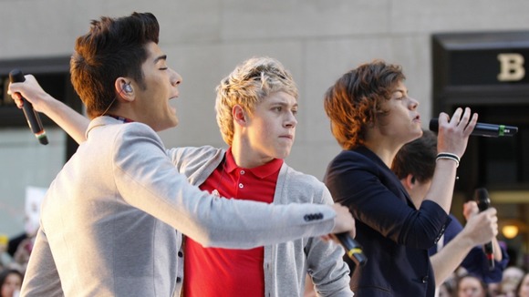 One Direction performing on NBC's 'Today' show in New York earlier this month