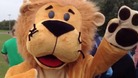 A mascot gets the crowds going at the Diabetic Games