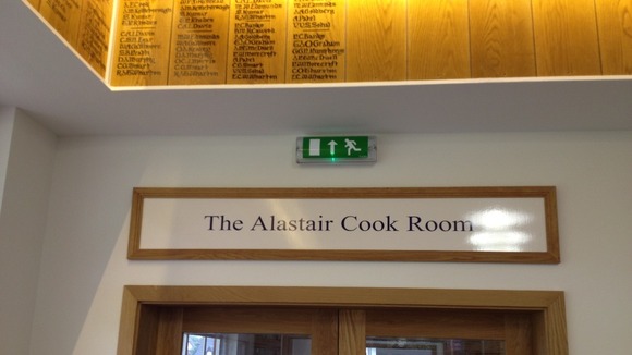 The Alastair Cook Room at the Bedford School
