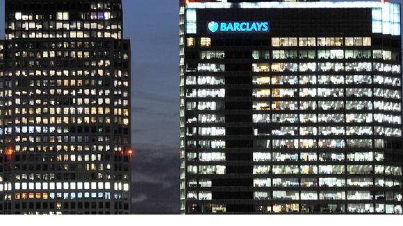 Barclays Bank at Canary Wharf, London