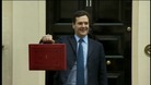 George Osborne with his Budget briefcase