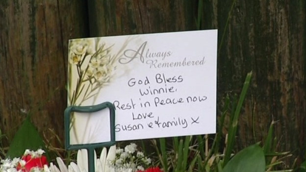 Family and friends came to say goodbye to Mrs Johnson.