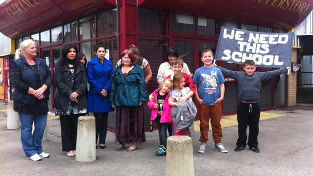 Parents gather in Bradford