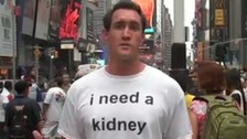 A video appeal by a patient in need of a kidney on MatchingDonors.com