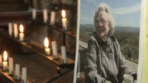 Family and friends came to say goodbye to Winnie Johnson at her funeral in Manchester today (August 30).
