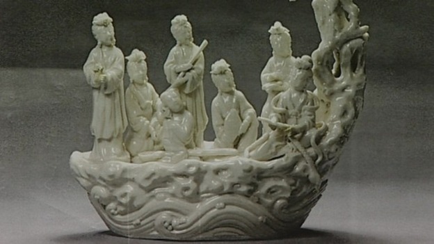 The rare Dehua porcelain figure