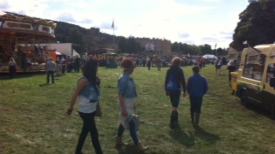 People enjoying the fair
