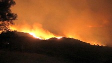 Wildfire reaches Marbella in southern Spain.
