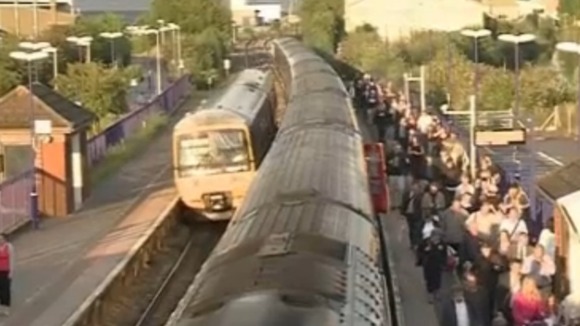 Trains at station