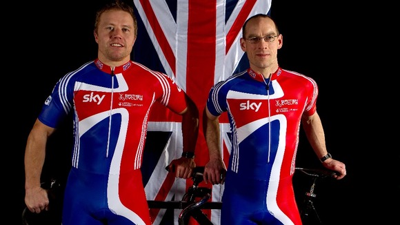 Paralympic cyclists Craig Maclean (left) and Anthony Kappes