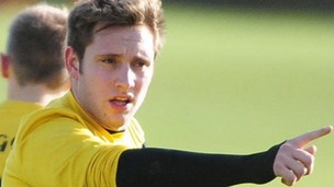 Joshua Cryer in action for his University Football Team