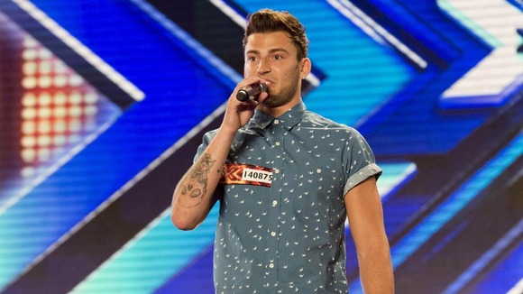 Jake Quickenden as he performs during the auditions for this year's X Factor