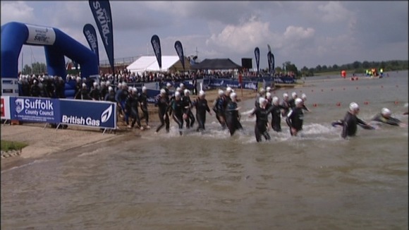 Start of the Great East Swim at Alton Water in Suffolk in 2011.