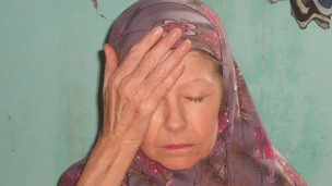 Judith Tebbutt with head in hands