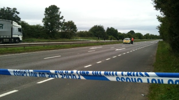 The A444 near Nuneaton is closed in both directions while officers investigate the scene