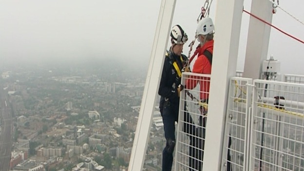 His Royal Highness' safety equipment is checked.