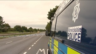 Police at the scene on the A444