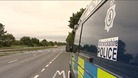 Police at the scene on the A444