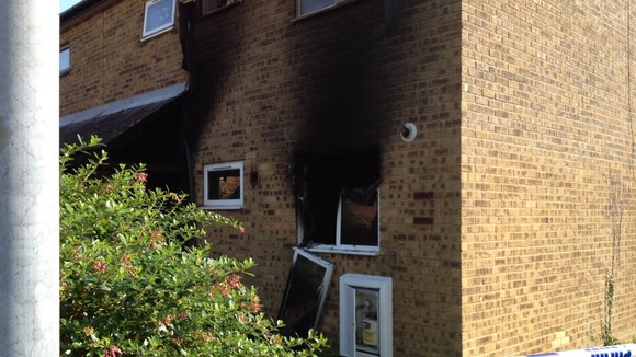The scene of a fatal flat fire in Stubbington