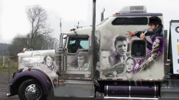 The Kenworth truck dedicated to Elvis