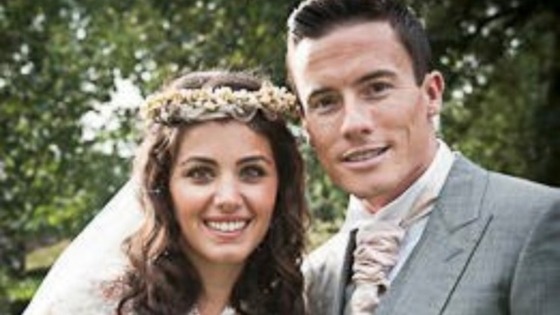 Pop star Katie Melua and her husband James Toseland.