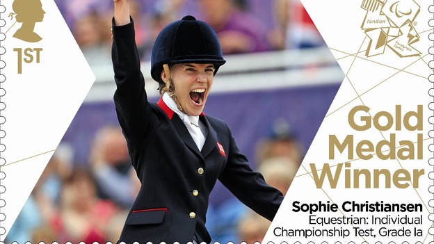Sophie Christiansen's golden stamp