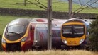Two Virgin trains on the West Coast Main Line