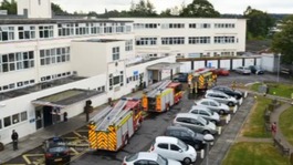 Fire crews at hospital