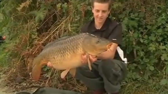 Carp in hand