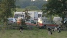 Police at the scene in Melton Mowbray