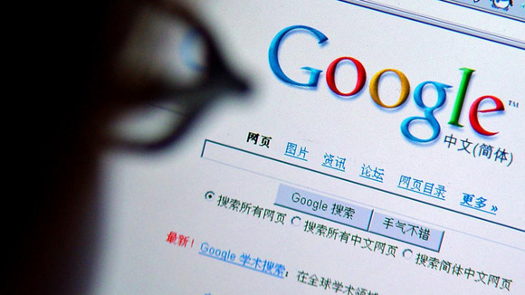 A Chinese Internet user browses for information on the popular search engine Google in Beijing