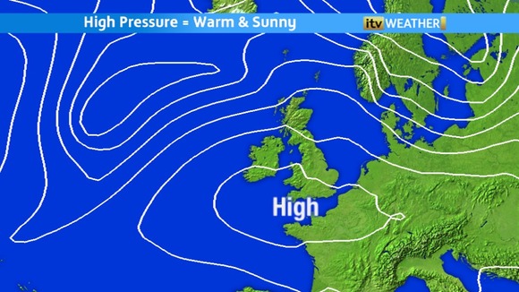 High pressure is building as we move towards the weekend